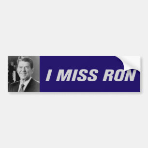 私はRonのバンパーステッカーを恋しく思います バンパーステッカー