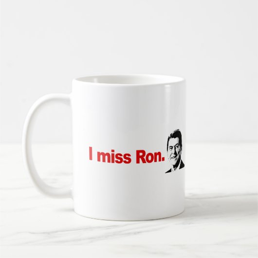 私はRONを恋しく思います コーヒーマグカップ (左)