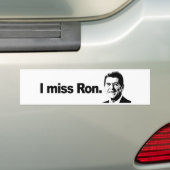 私はRON 2を恋しく思います バンパーステッカー (車上)