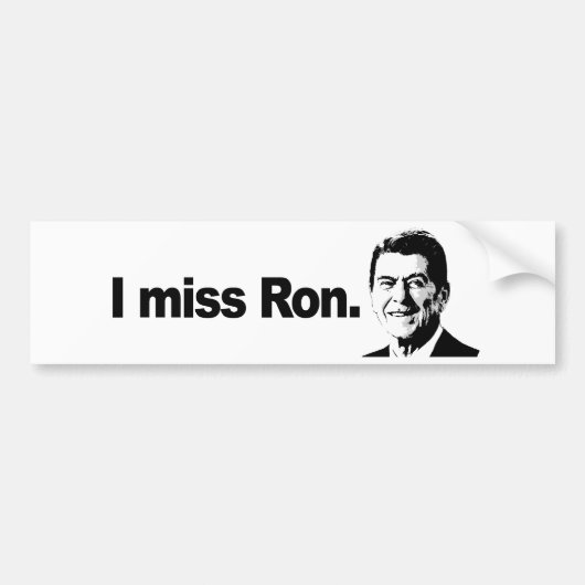 私はRON 2を恋しく思います バンパーステッカー (正面)