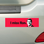私はRON 2を恋しく思います バンパーステッカー (車上)