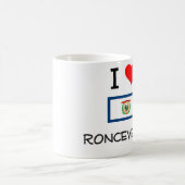私はRonceverteウェストヴァージニアを愛します コーヒーマグカップ (中央)