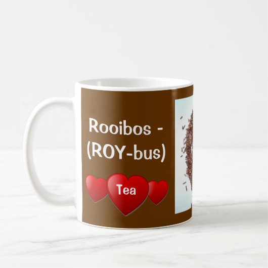 私はRooibosの茶によってカスタマイズマグを愛します コーヒーマグカップ (左)