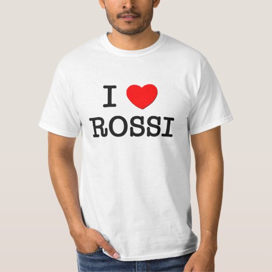 私はRossiを愛します Tシャツ (正面)