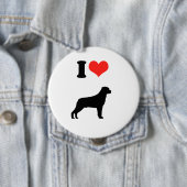 私はRotweilerを愛します 缶バッジ (インサイチュ)