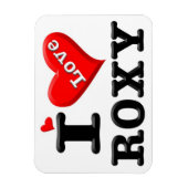 私はROXYマグネットが大好き マグネット (縦)