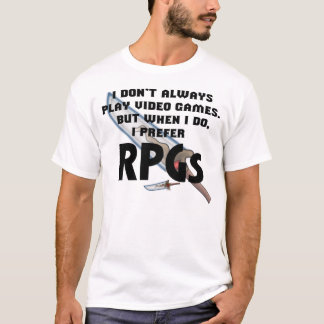 "私はRPGs"のワイシャツ好みます Tシャツ