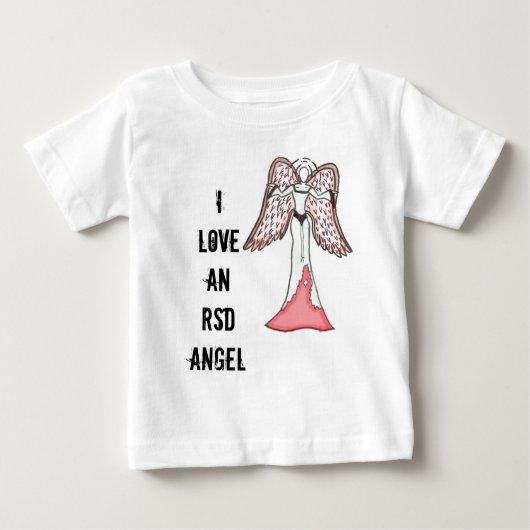 私はRSDの天使を愛します ベビーTシャツ (正面)