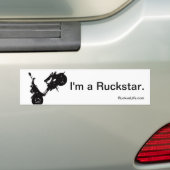 私はRuckustarのバンパーステッカーです バンパーステッカー (車上)