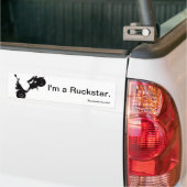 私はRuckustarのバンパーステッカーです バンパーステッカー (トラック上)