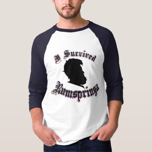 私はRumspringaの壊れ目を生き延びました Tシャツ (正面)