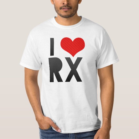 私はRXを愛します Tシャツ (正面)
