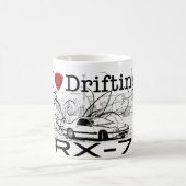 私はRX-7を漂わせることを愛します コーヒーマグカップ (中央)