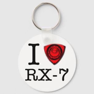 私はRX-7 keychainを愛します キーホルダー