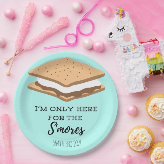 私はSモアのために来ただけだ  ペーパープレート (パーティー)