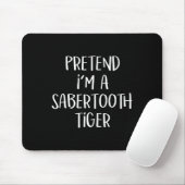 私はSabertooth虎のコスチュームおもしろいハロ マウスパッド (マウス)