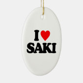 私はSAKIを愛します セラミックオーナメント (右)