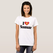 私はSamarを愛します Tシャツ (正面フル)