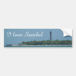 私はSanibelのバンパーステッカーを愛します バンパーステッカー