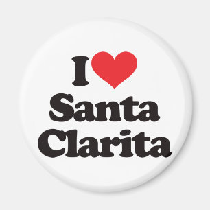 私はSanta Claritaを愛します マグネット