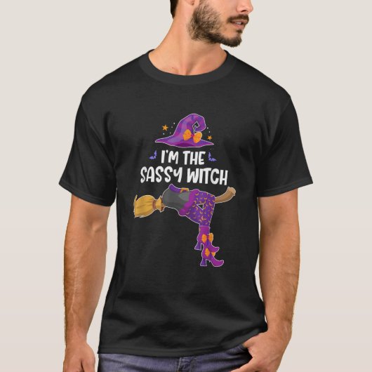 私はSassy Witch Funny Halloween Matching Group Tシャツ (正面)