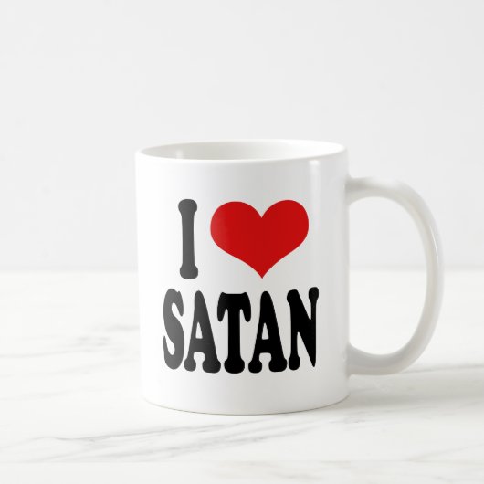 私はSatanを愛します コーヒーマグカップ (右)
