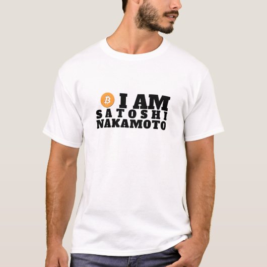 私はSatoshi Nakamotoです Tシャツ (正面)