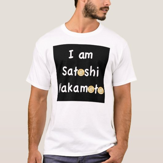 私はSatoshi Nakamoto-の男性Tシャツです Tシャツ (正面)