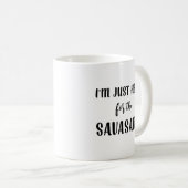 私はSavasanaのヨガのマグのためにちょうどここにいます コーヒーマグカップ (正面右)