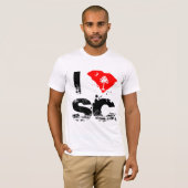 私はSCを愛します Tシャツ (正面フル)