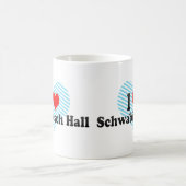 私はSchwabischホール、ドイツを愛します コーヒーマグカップ (中央)