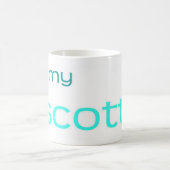私はScottyの私のマグを愛します コーヒーマグカップ (中央)