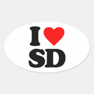 私はSDが大好き 楕円形シール