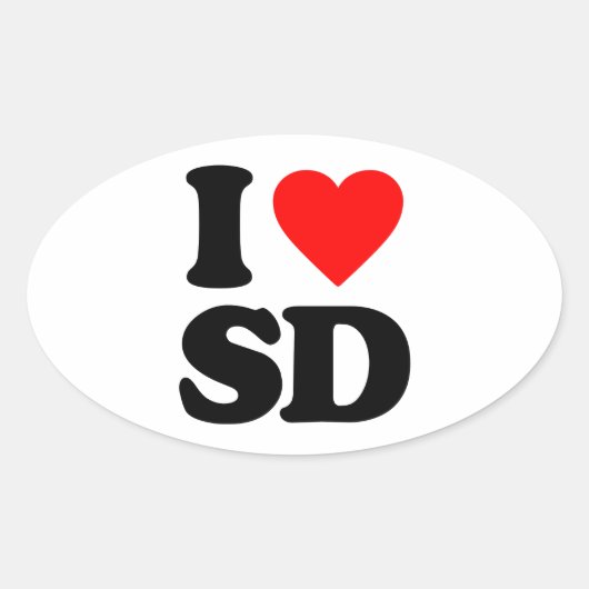 私はSDが大好き 楕円形シール (正面)