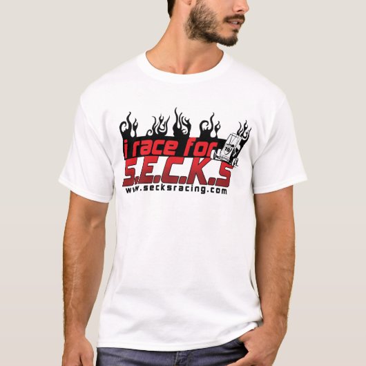 私はSECKSのために競争します Tシャツ (正面)