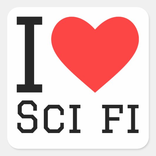 私はSFが大好き スクエアシール (正面)