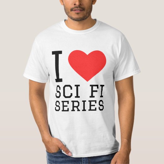 私はSFシリーズが大好き Tシャツ (正面)