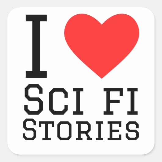 私はSF小説が大好きだ スクエアシール (正面)