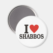 私はShabbosを愛します マグネット (正面/裏面)