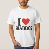 私はShabbosを愛します Tシャツ (正面)
