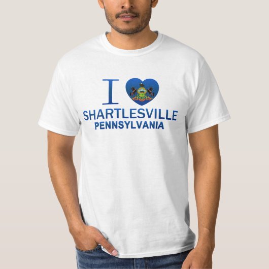 私はShartlesville、PAを愛します Tシャツ (正面)