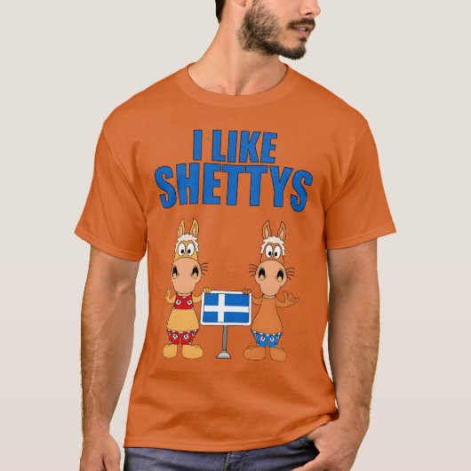 私はShettys馬Pferde Reiten Pferd馬ファが好き Tシャツ (正面)