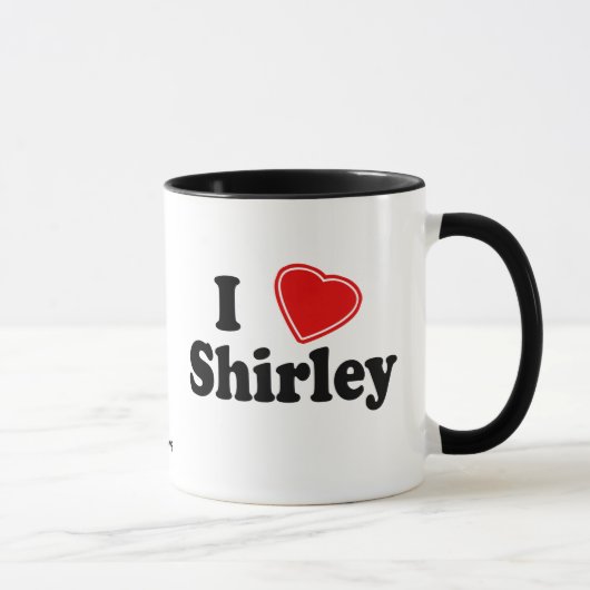 私はShirleyを愛します マグカップ (右)