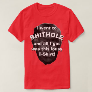 私はShitholeに…行きました Tシャツ