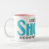 私はShorkie (女性の)犬の採用のデザインを救助しました ツートーンマグカップ (左)