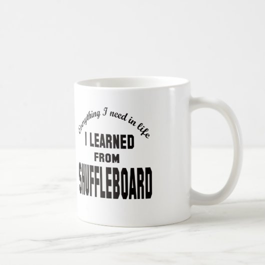 私はShuffleboard.から学びました コーヒーマグカップ (右)