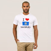 私はSimsburyコネチカットを愛します Tシャツ (正面フル)