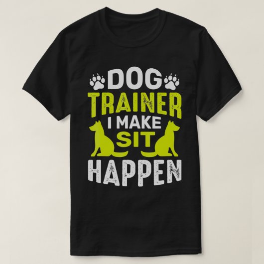 私はSit犬に服従訓練をおもしろいD Tシャツ (デザイン正面)