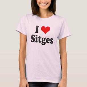 私はSitges、スペインを愛します。 私Encanta Sitges、スペイン Tシャツ