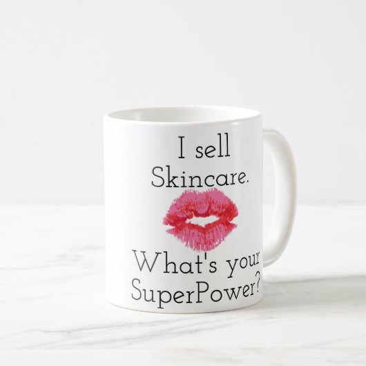 私はSkincareを販売します。 あなたの超出力は何ですか。 マグ… コーヒーマグカップ (正面右)